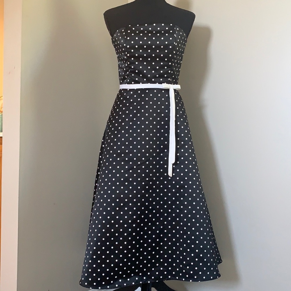 Jessica McClintock for Gunne Sax Polka dot Dress - Picture 3 of 3